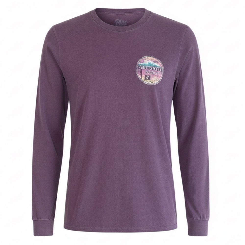BLUE 84 Scottsdale Arizona Graphic Long Sleeve T-Shirt Purple Graphic Size S